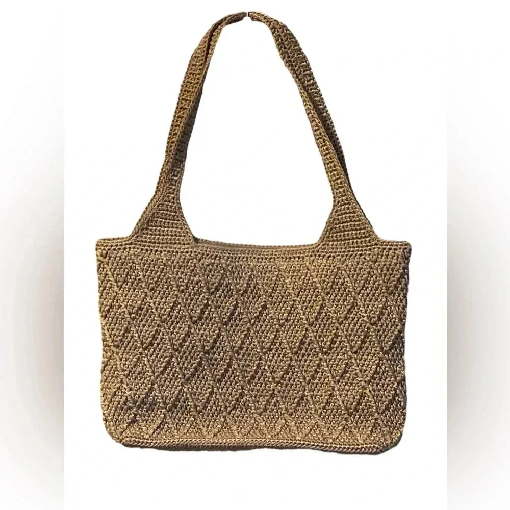 The SAK mocha colored shoulder bag with double straps
